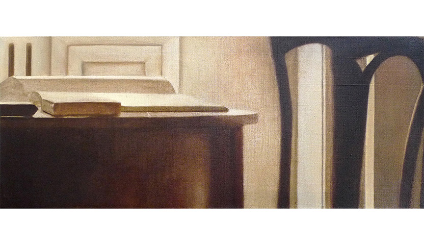 In der Bibliothek II, 2020/2021 - Tanja Nittka, Berlin; Malerei, Malerin