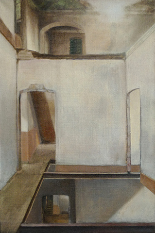 Zum Zimmer hinter der Bibliothek - Tanja Nittka, Berlin; Malerei, Malerin